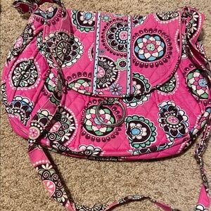Vera Bradley Vibrant Pink Floral Crossbody Bag
